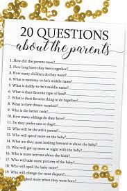 Check spelling or type a new query. 20 Questions About The Parents Baby Shower Game 20 Questions Etsy Baby Shower Dad Baby Shower Questions Baby Shower Game Cards