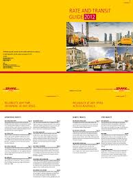 Check latest drop off times! Dhl Express Rate And Transit Guide 2012 Au Courier Short Message Service