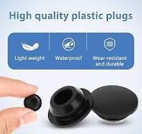 5 Pcs Silicone Rubber Hole Plug Black 10mm Diameter Round Locking Furniture  Hole Plug Protective Cover Cap Rubber Plugs for Holes, Powder Coating : ...