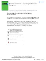 4 preamble in exercise of the powers conferred by sections 21, 45 and 51 of the environmental quality act 1974act 127, the minister, after consultation with the environmental. Pdf Biochar Standardization And Legislation Harmonization