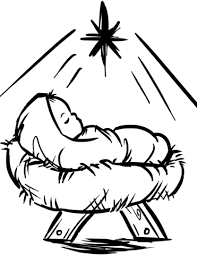 You woll find super simple coloring pages with thick lines and big areas to color that are perfcect for toddlers and preschoolers, fun more. Baby Jesus Manger Scene Coloring Page Jesus Coloring Pages Christmas Coloring Pages Nativity Coloring Pages