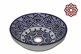moroccan pottery sinks