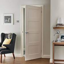 Howdens Shaker Smooth 4 Panel Moulded Door Howdens Wood Doors Interior Doors Interior Shaker Interior Doors