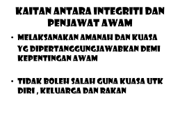 Mengetepikan kepentingan peribadi dalam segala tindakan dan perlakuan. Ppt Etika Integriti Dlm Perkhidmatan Awam Powerpoint Presentation Id 6649728
