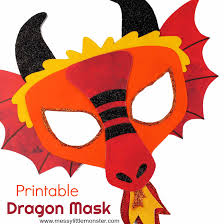 There's also absolutely nothing wrong with playing with this one on any other day! Chinese Dragon Mask A Fun Printable Dragon Craft Messy Little Monster
