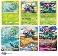 There is a seed on its back. Bulbasaur Cards Line Full Art Made By Me Pokemon