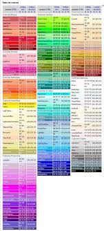 Margsi Dessigns Carta De Colores 2 Carta De Colores Apuntes De Clase Tabla De Colores Html