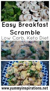 Easy Keto Breakfast Scramble Recipe Video Simple Low Carb Breakfast Idea Recipe Breakfast Scramble Recipe Keto Breakfast Keto Recipes Dinner