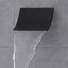 Black Waterfall Tub Spout Wall Mount Bathtub Spout Waterfall Shower Waterfall Tub Faucet Shower Heads