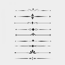 Decorative Lines Dividing Lines Continental Line Dividing Line Png And Vector With Transparent Background For Free Download Decorative Lines Black And White Art Drawing Photoshop Logo
