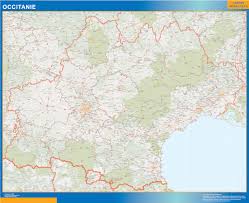 Occitanie is one of the regions of southern france. Region Of Occitanie Map Wall Maps