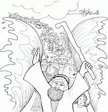 Like a coloring page notable characters: Moses Coloring Pages Red Sea Crossing Online Coloring Pages Coloring Home