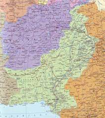 Спутниковая карта пакистана с городами и курортами. Pakistan Na Karte Infokart