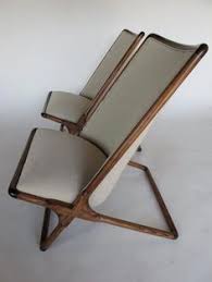 A Pair Of Ward Bennett Scissor Chairs In Natural Linen For Sale 3 Mobler Design Laenestole