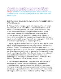 Falsafah pendidikan di malaysia : Doc Dasar Asuhan Dan Didikan Awal Kanak Amanpal Premsing Darshan Singh Academia Edu