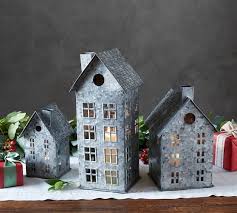 Pin By Wendy Clemons On Keisha29 In 2020 Christmas Village Houses Tin House Country House Decor