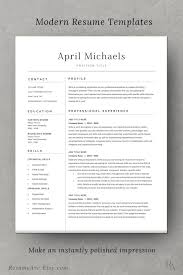 Modern Executive Resume Template Cv Template Resume Etsy In 2021 Resume Template Teacher Resume Template Executive Resume Template