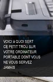 Voici A Quoi Sert Ce Petit Trou Sur Votre Ordinateur Portable Dont Vous Ne Vous Servez Jamais Ordinateur Table Petit Internet Bluetooth Speaker Bluetooth