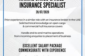 Check spelling or type a new query. Marine Insurance Specialist Intelligent Solutions Recruitment Uae