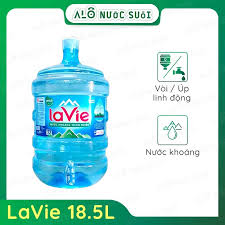 Nước kho&aacute;ng LaVie 18.5L b&igrave;nh c&oacute; v&ograve;i - AL&Ocirc; Nước Suối
