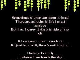 It was originally released on november 26, 1996, and was later included on kelly's 1998 album r. Karaoke With Lyrics I Believe I Can Fly Youtube