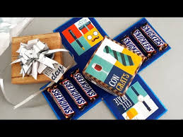 Esto seguramente dibujará una sonrisa en su cara. Diy Caja Sorpresa Elegante Con Chocolates Para Tu Novio Papa Amigo Erandy Paz Youtube