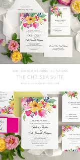 Boho Wedding Invitation Watercolor Flowers Wedding Invite Etsy In 2021 Flower Wedding Invitation Colorful Wedding Invitations Bright Wedding Invitations
