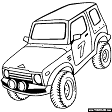 Color in this picture of an off road vehicle and others with our library of online coloring pages. 4x4 Truck Coloring Page Color 4x4s Online