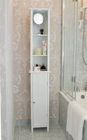 This storage unit works perfectly as a bathroom linen cabinet. Tall White Shaker Style Bathroom Cabinet Free Standing Amazon Co Uk Kitchen Ho Bathroom Furniture Uk Tall Bathroom Storage White Bathroom Storage Cabinet