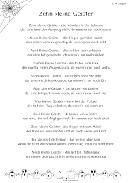 Quot Zehn Kleine Geister Quot Zu Halloween Und Fasching Begrussungslieder Lieder Kinder Reime