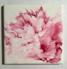 Cranberry Ai And Alcohol Alcohol Ink Crafts Alcohol Ink Tiles Alcohol Ink Painting