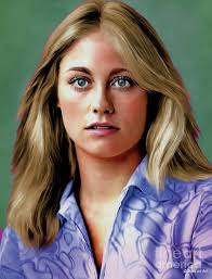 Cybill Shepherd illustration -b1 Poster