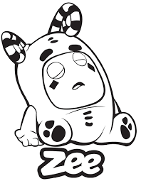 Oddbods has 7 super characters. Zee Oddbods Coloring Page Free Printable Coloring Pages For Kids