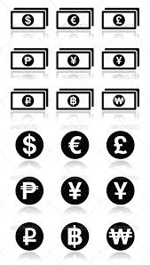 Currency Exchange Symbols Bank Notes And Coins I In 2020 Bank Notes Currency Symbol Currency