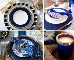 I'm like you and have to have some orange pumpkins along with the white, and most of my home is decorated with blue & white. Sea Inspired Table Setting And Ideas For Your Beach Themed Party