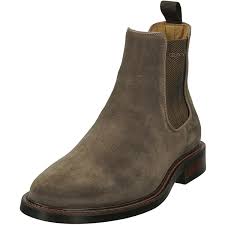 Chunky leather chelsea boots light beige light beige designed in stockholm. Gant Chelsea Boots St Akron Veloursleder Fur Herren Taupe 43 Galeria Karstadt Kaufhof