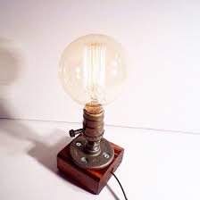 Table Lamp Desk Lamp Edison Steampunk Lamp Rustic Home Etsy Edison Bulb Table Lamp Lamp Steampunk Lamp