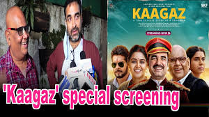 Some of the most popular kaagaz movie songs are laalam laal, bailgadi, jug jug jiyo, bulaave, and jug jug jiyo reprise. Pankaj Tripathi Satish Kaushik Attend Special Screening Of Kaagaz Video Dailymotion