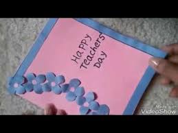 Easy card and gift ideas for teachers day: Paper Card Making Ideas For Teachers Day In Simple Way Youtube