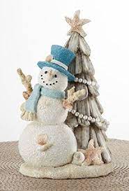 Tips for indoor christmas decorations: 5 Beautiful Coastal Beach Snowman Holiday Figurines The Classy Chics Chic Home Decor Holiday Chic Home