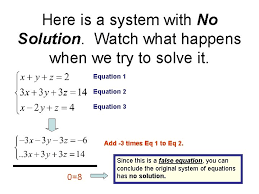 7 1 Solving Systems Of Linear Equations In