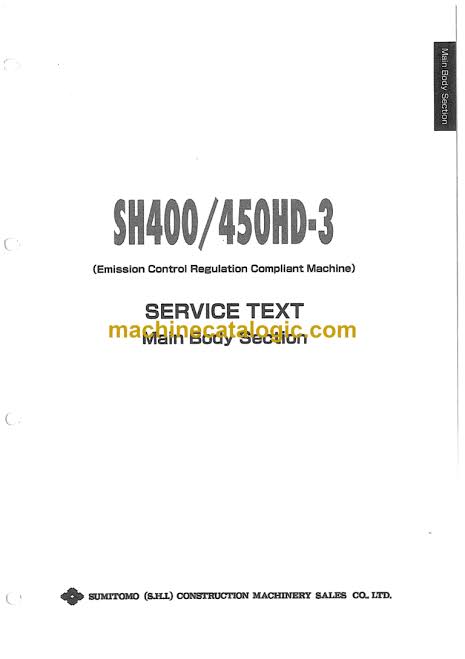 Sumitomo SH400-3 Excavator