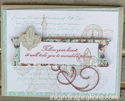 Hand penned this week's video features a fun and simple way to create a. Cardmaking Video With Stampin Up Parisian Bundle Ink And Inspirations