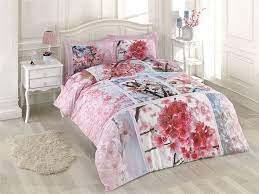 Ozdilek Cift Kisilik Grand Pembe Blossom Nevresim Takimi Nevresim Takimi Nevresim Pembe