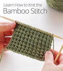 How To Knit The Bamboo Stitch Knitting Stiches Knitting Techniques Knitting Instructions