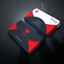 Black And Red Visiting Card Dark Red Business Card Template Visiting Card Design Modern Business Cards Minimal Business Card