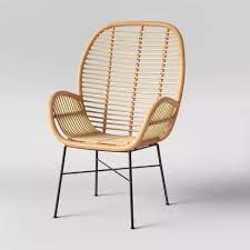 Bring a little bit of nature into your home with our comfortable wicker chairs and rattan armchairs. Lily Rattan Arm Chair With Metal Legs Opalhouse Target Rattan Armchair Rattan Chair Beige Armchair