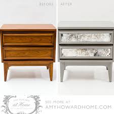 Nothing A Little Mirrored Antique Patina Can T Fix This Unique Diy Furniture Makeover Completed Wit Furniture Makeover Diy Furniture Refinishing Furniture Diy