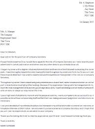 Company Secretary Cover Letter Example Icover Org Uk