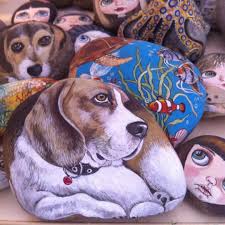 Kopek Dog Dogal Tas Boyama Stoneartwork Drawing Rockpainting Dekoratifboyama Homedecor Handmade Elyapimi B Painted Rocks Stone Painting Pebble Art